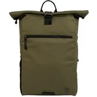 FUCHS & REBELL FUCHS & REBELL PIET Rolltop Rucksack – Stylisch & praktisch mit Rücken-Zipper, Grün, – Produktbild 1 von 1
