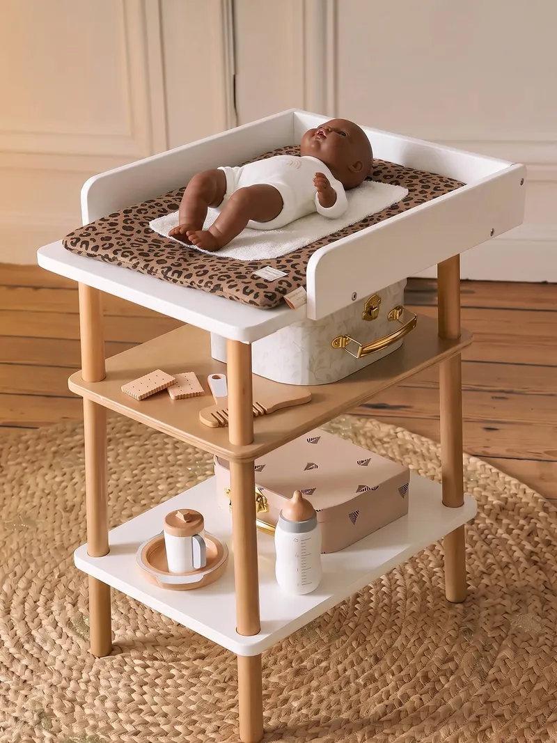 Vertbaudet Puppen-Wickelauflage VERTBAUDET x ENVIE DE FRAISE Leo-Capsule, Braun, – Produktbild 3 von 4