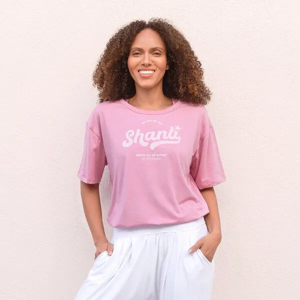 Jaya Jaya SHANTI - Damen - Shirt aus Biobaumwolle, Orchid pink / pink, – Produktbild 1 von 3
