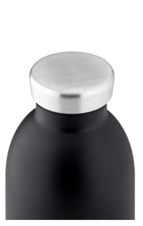 24bottles 24bottles 0,33l Thermosflasche - verschiedene Muster, Tuxedo black (schwarz), – Produktbild 1 von 2