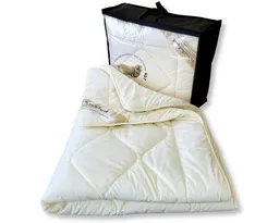 Meivita Naturhaarbettdecke Bio Merino Winterdecke kbA und kbT in 135x200 cm, Füllung: 100% Wolle kbT, Bezug: 100% Baumwolle kbA, Winterbett Hergestellt in Deutschland – Produktbild 1 von 1