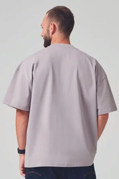 COREBASE COREBASE Oversized TShirt - Heavyweight - 300 g/m², Storm (grau), – Produktbild 3 von 4