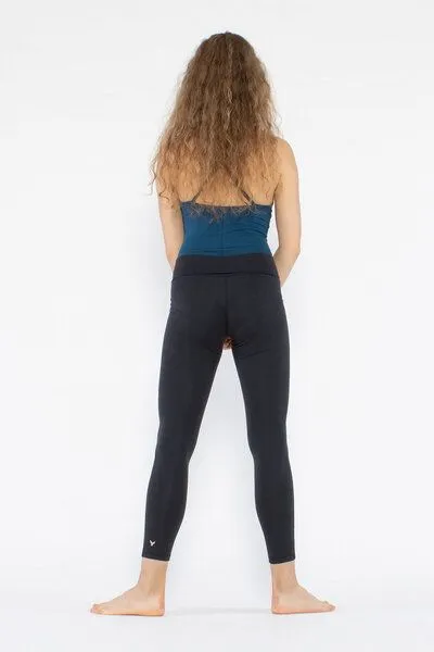 YOIQI YOIQI Yoga Leggings aus Bio-Baumwolle mit hohem Bund, Soft black(schwarz), – Produktbild 3 von 3