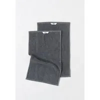 MELA MELA Handtuch Style TANVI aus 100% Bio-Baumwolle, Basalt grau, – Produktbild 1 von 2