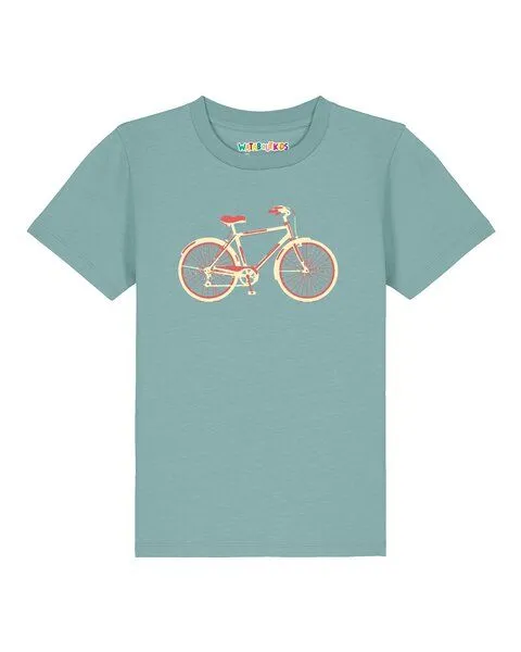 watabout.kids watabout.kids T-Shirt Kinder Red Bike, Teal monstera, – Produktbild 1 von 2