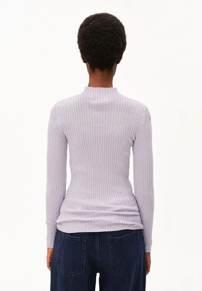 ARMEDANGELS ARMEDANGELS ALAANIA Damen Pullover Slim Fit aus Bio-Baumwolle, Moonlit lilac, – Produktbild 2 von 4
