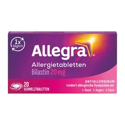 Allegra Allegra Allergietabletten 20 mg Schmelztabletten – Produktbild 1 von 1