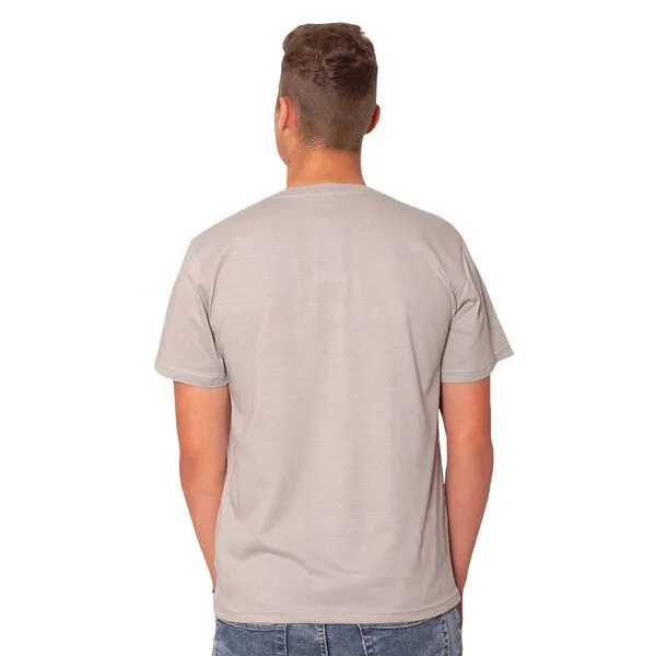 HANDGEDRUCKT HANDGEDRUCKT RESTPOSTEN "Musicmaker" Männer T-Shirt, Lightgrey, – Produktbild 2 von 3
