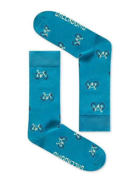 GreenBomb GREENBOMB Bike Vintage Small 2 Socks - Lässige Socken aus Bio-Baumwoll Mix / hochwertiger Print / Fair & Vegan, Weiß (mix), – Produktbild 1 von 2