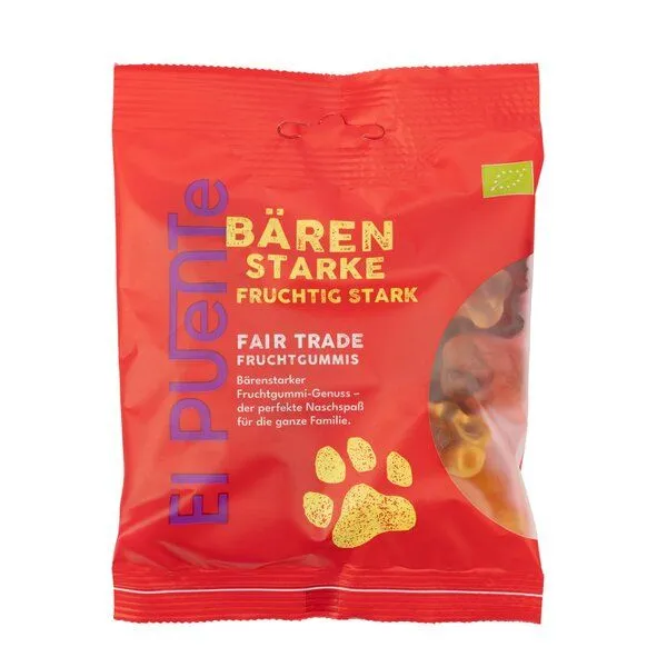 El Puente El Puente Bärenstarke - Bio-Fruchtgummi | Fair Trade | Bio-zertifiziert | Glutenfrei, Mehrfarbig, – Produktbild 1 von 1