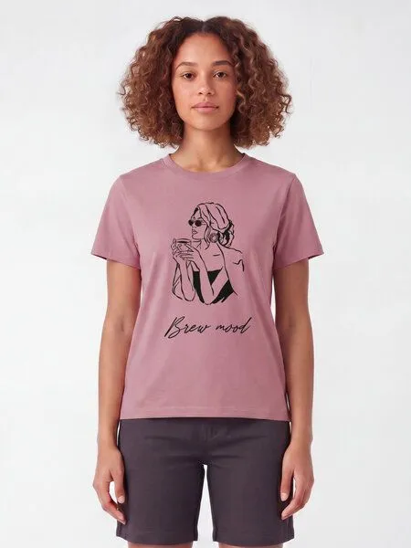 watapparel watapparel T-Shirt Frauen Brew mood, Lilac dream, – Produktbild 2 von 2