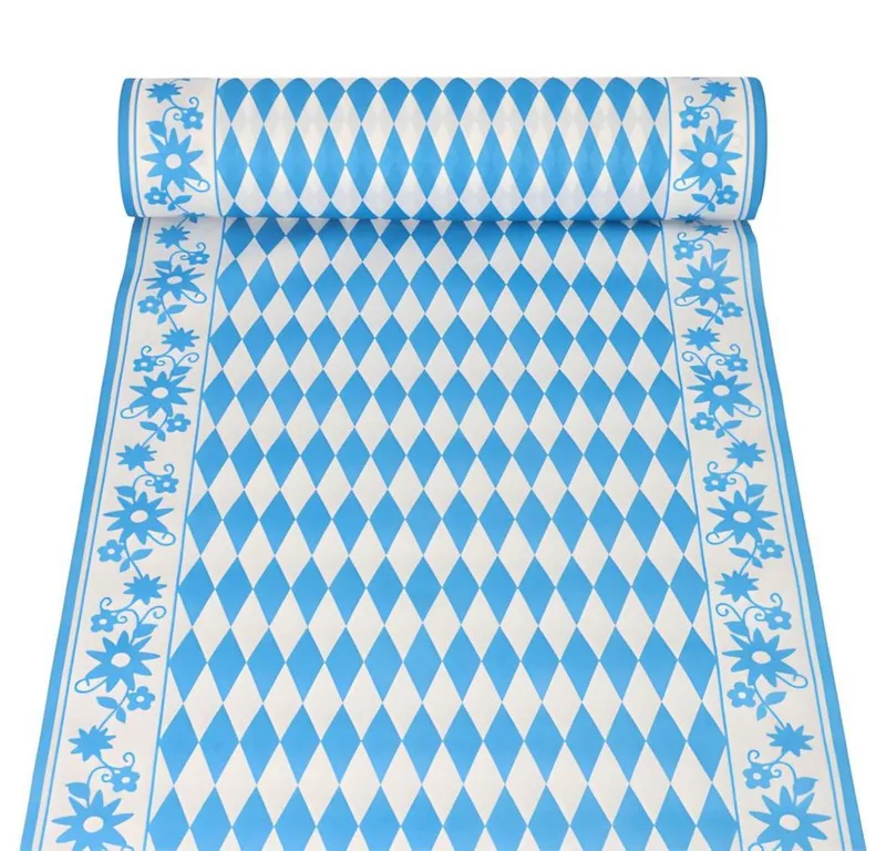 PAPSTAR PAPSTAR Tischläufer Tischläufer, stoffähnlich, Airlaid 24 m x 40 cm Bayrisch Blau, Blau, – Produktbild 2 von 4