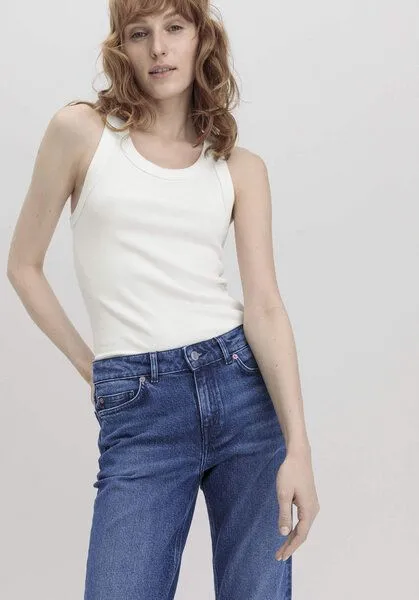 hessnatur hessnatur Jeans MARIE Mid Rise Straight aus Bio-Denim, Blue, – Produktbild 2 von 4