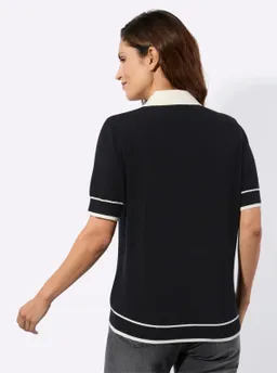 Witt Polopullover schwarz-champagner – Produktbild 1 von 1