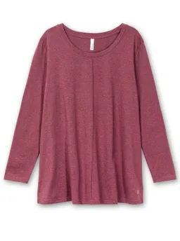 sheego Langarmshirt brombeer-meliert – Produktbild 1 von 1