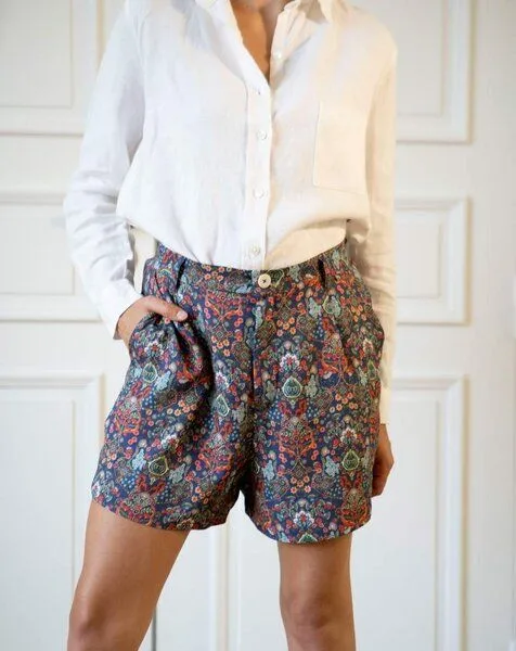 Aatise Aatise Damenshort aus 100% EcoVero Zhorty, Blau, – Produktbild 1 von 4