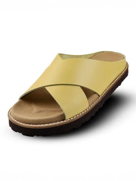 Kavat Kavat Bequeme Sandalen - Länna - aus Leder, Soft sun (gelb), – Produktbild 3 von 4