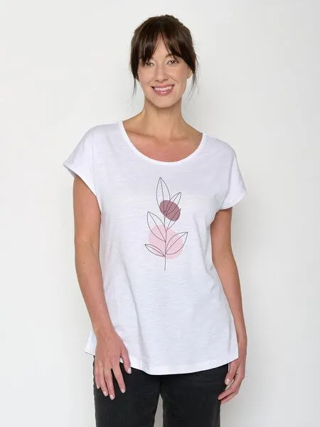 GreenBomb GREENBOMB T-Shirt Bloom Classic Cool, White, – Produktbild 2 von 3