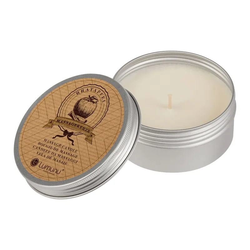 Lumunu Deluxe Massagekerze mit Bratapfel Duft, 100 g – Produktbild 1 von 1