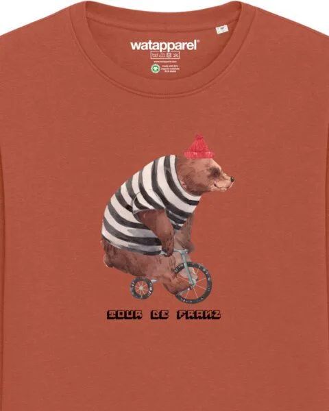 watapparel watapparel Sweatshirt Unisex Tour de Franz, Heritage brown, – Produktbild 3 von 3