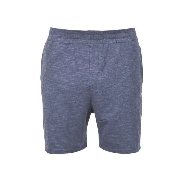 Jaya Jaya AXEL MELANGE - Männer - Shorts für Yoga und Freizeit aus Biobaumwolle, Nightblue melange/blau, – Produktbild 2 von 3