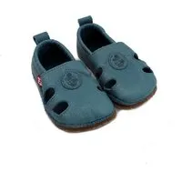 Pololo Pololo Barfußschuh "Sommer" aus pflanzlich gegerbtem Leder mit Gummisohle, Größen 20-34, Blau, – Produktbild 1 von 1
