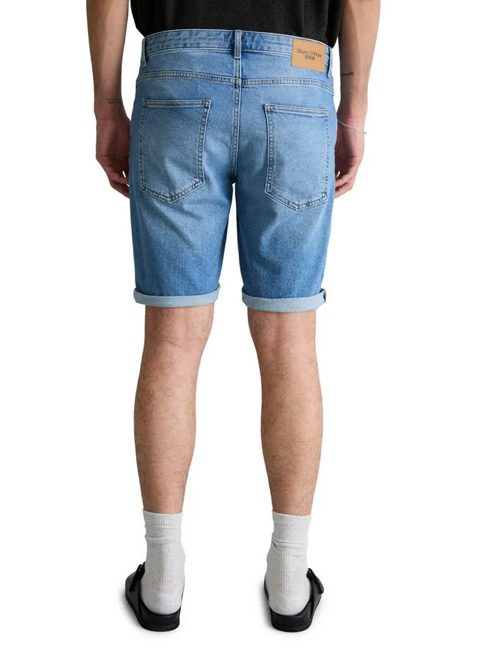 Marc O'Polo DENIM Shorts aus Bio-Baumwoll-Mix, Blau, – Produktbild 3 von 5