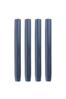 Tranquillo Handgearbeitete Stabkerzen GLUMI dark blue 4er-Set, 20 cm - blau – Produktbild 1 von 1