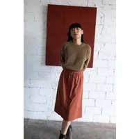 TIRALAHILACHA TIRALAHILACHA Galia midi skirt, Rot, – Produktbild 1 von 1