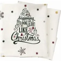El Puente El Puente Tischsets "Merry Christmas", 2er-Set | Fair Trade & Handmade aus Indien – Produktbild 1 von 1