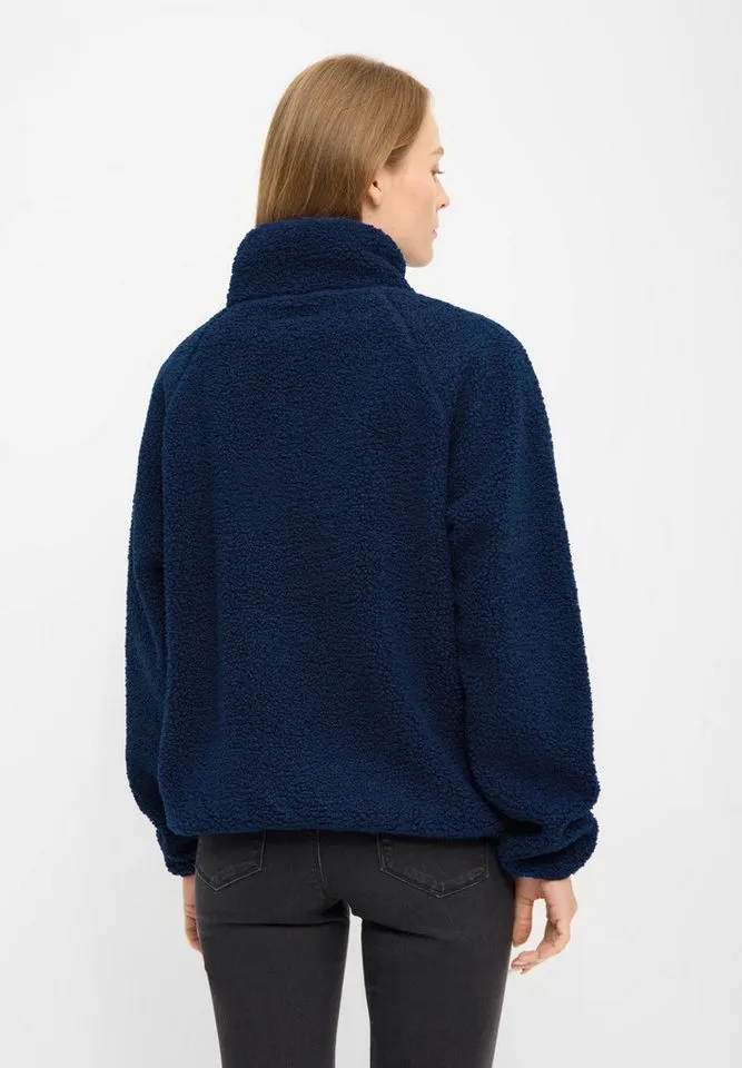 derbe derbe Fleecejacke Kuschelby Troyer Fleecepullover, Halfzip, warm, gemütlich, Blau, – Produktbild 4 von 5