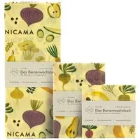 NICAMA NICAMA Bienenwachstücher 3er Set (M + L + XXL) – Produktbild 1 von 1