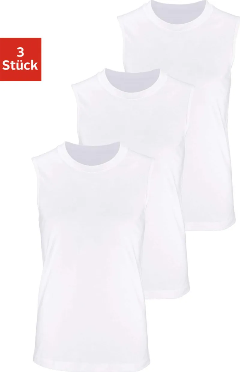 H.I.S Muscleshirt, Weiß, – Produktbild 3 von 3