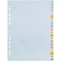 Exacompta 20 Exacompta Register "Forever", 20 Taben A-Z, 170 g/m², DIN A4, sortiert – Produktbild 1 von 1