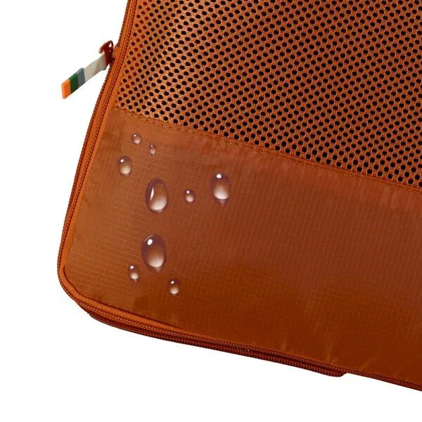 TRAVEL DUDE TRAVEL DUDE Packing Cubes mit Kompression aus recycelten Plastikflaschen, Orange, – Produktbild 6 von 8