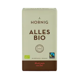 J. Hornig J. Hornig Fairtrade Alles Bio, Bio-Röstkaffee, gemahlen, 500 Gramm – Produktbild 1 von 1