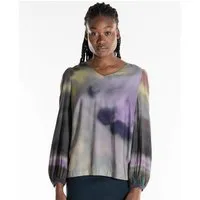 Alma Lovis Alma & Lovis Stylische Bluse mit Allover-Print aus Viskose (LENZING ECOVERO) | Painting Bluse – Produktbild 1 von 1