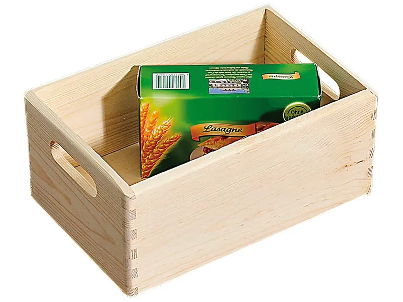 Kesper Kesper Aufbewahrungskiste aus Kiefernholz, mit Griffen, 30 x 20 x 14 cm – Produktbild 1 von 1