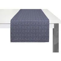 Nature by Adam Nature by Adam Tischläufer aus 100% Bio-Baumwolle - Made in Germany - Graphic Ventus, Dunkelblau, – Produktbild 1 von 1