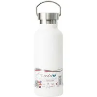 Dora's Dora's Dora’s Retro-Thermosflasche (0,5l) – Doppelwandiger Edelstahl, Weiß, – Produktbild 1 von 1