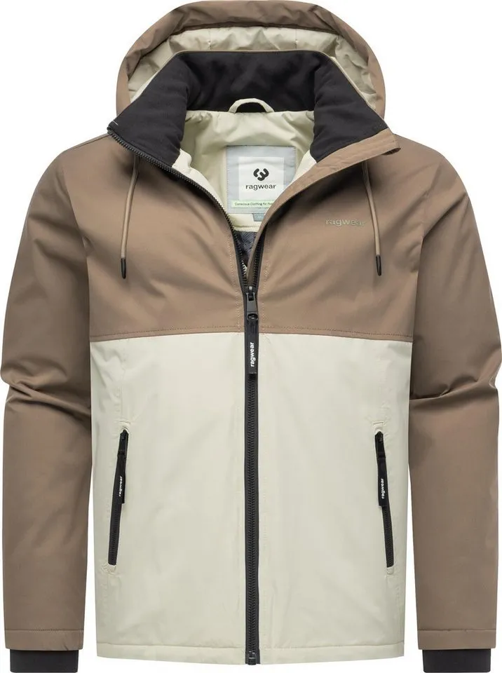ragwear ragwear Funktionsjacke Roaan Wasserdichte leichte Winterjacke mit Kapuze, Braun, – Produktbild 2 von 5