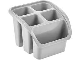 Keeeper keeeper Besteckabtropfer "Pino" mit Ablauflöchern, 16 x 16 x 12 cm, nordic grey – Produktbild 1 von 1
