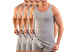 HERMKO Unterhemd Achselhemd (Pack, 4er) 100 % Bio Baumwolle Tank Top Basic Feinripp hergestellt in EU – Produktbild 1 von 1