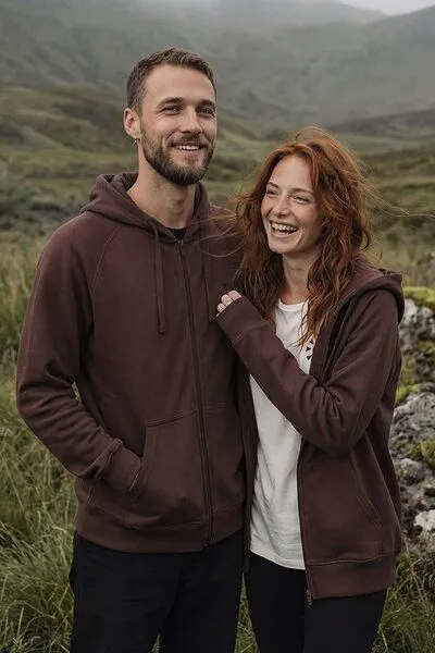 KOKOworld KOKOworld Kapuzenjacke Goa-Zip-Unisex, Brown sun&soil (braun), – Produktbild 1 von 4