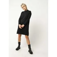 MELA Basic Feinstrick Kleid HARLEEN | von MELA | Fairtrade & GOTS zertifiziert, Schwarz, – Produktbild 1 von 1