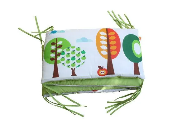 Millemarille Millemarille Bettnestchen für 3 Bettseiten, Bettnestchen "retro trees" (bäume), – Produktbild 2 von 3
