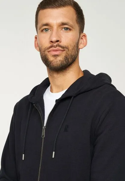 recolution Herren Sweatjacke aus Bio-Baumwolle - BIRCH - recolution, Schwarz, – Produktbild 4 von 4