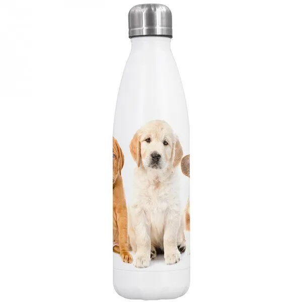 Dora's Dora's Dora’s Edelstahl-Thermoflasche "Hund" (500ml) – Doppelwandig – Produktbild 1 von 3