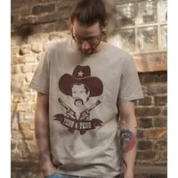 päfjes päfjes Cowboy Peng Peng - Fair Wear Männer T-Shirt - Sand – Produktbild 1 von 1