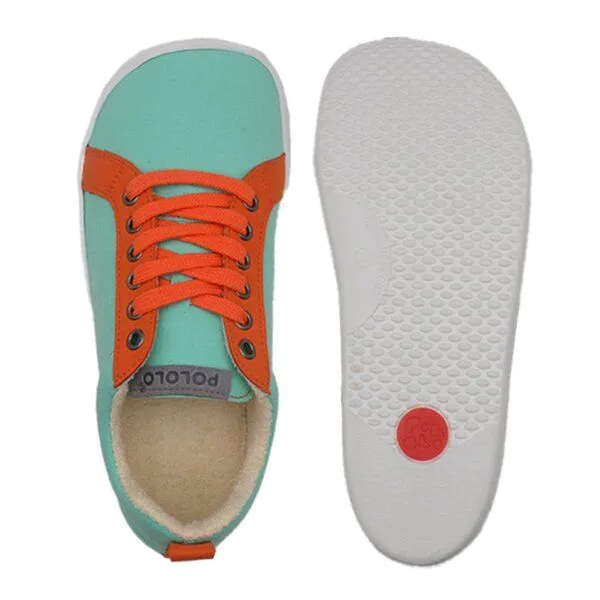 Pololo Pololo Plus Barfuß Sneaker Baumwolle, unisex, Türkis, – Produktbild 3 von 4